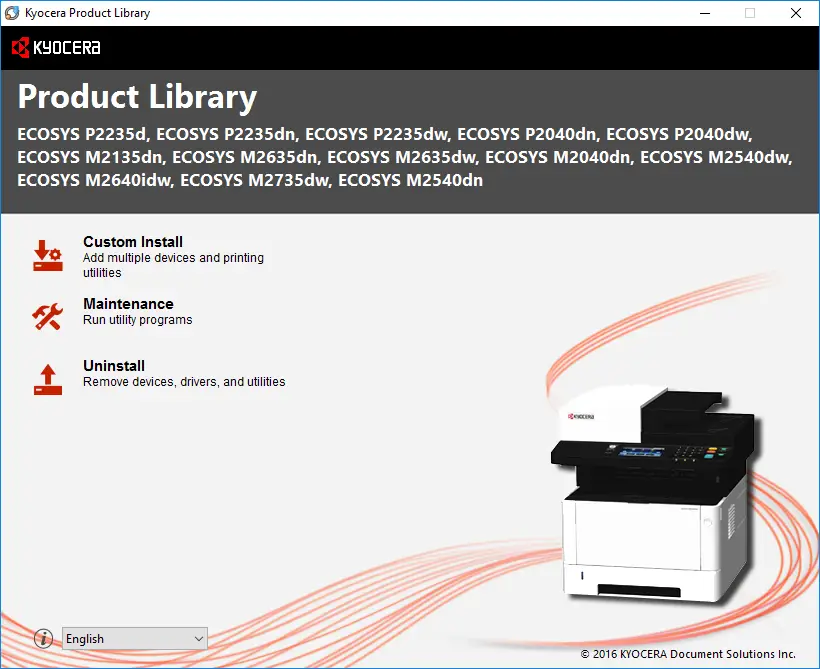 Installing Driver for Kyocera KM-C2230