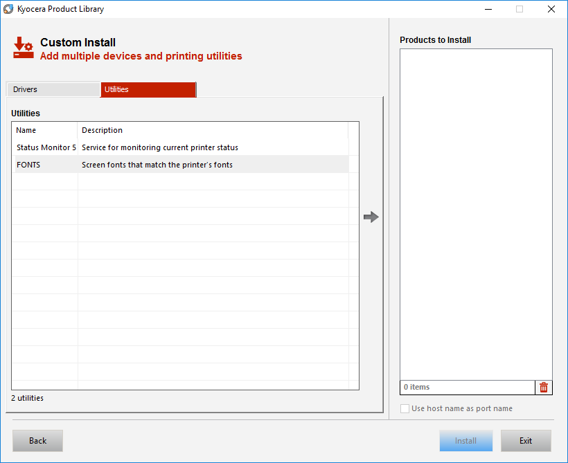 Installing Driver for Kyocera KM-C2230 Step 1