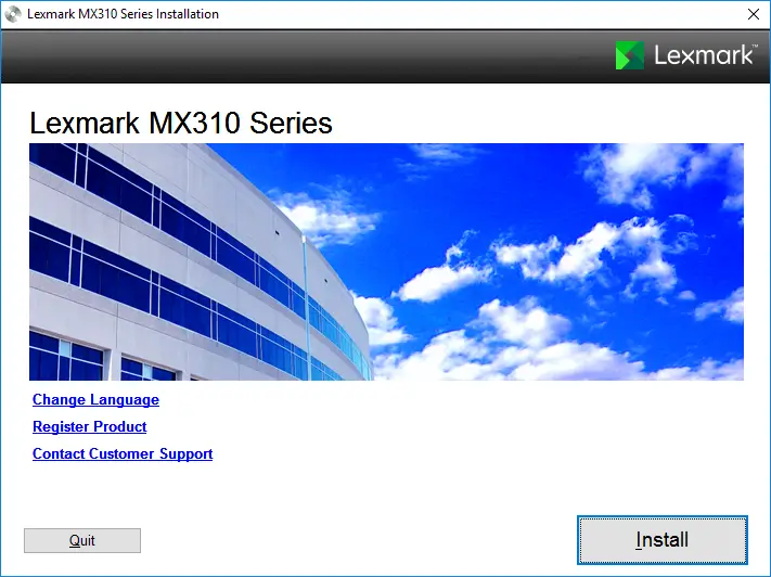 Installing Driver for Lexmark XM7170 Step 1