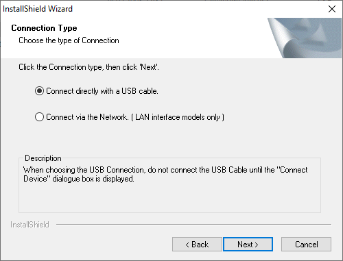 Installing driver for Panasonic KX-MB2168 step 2